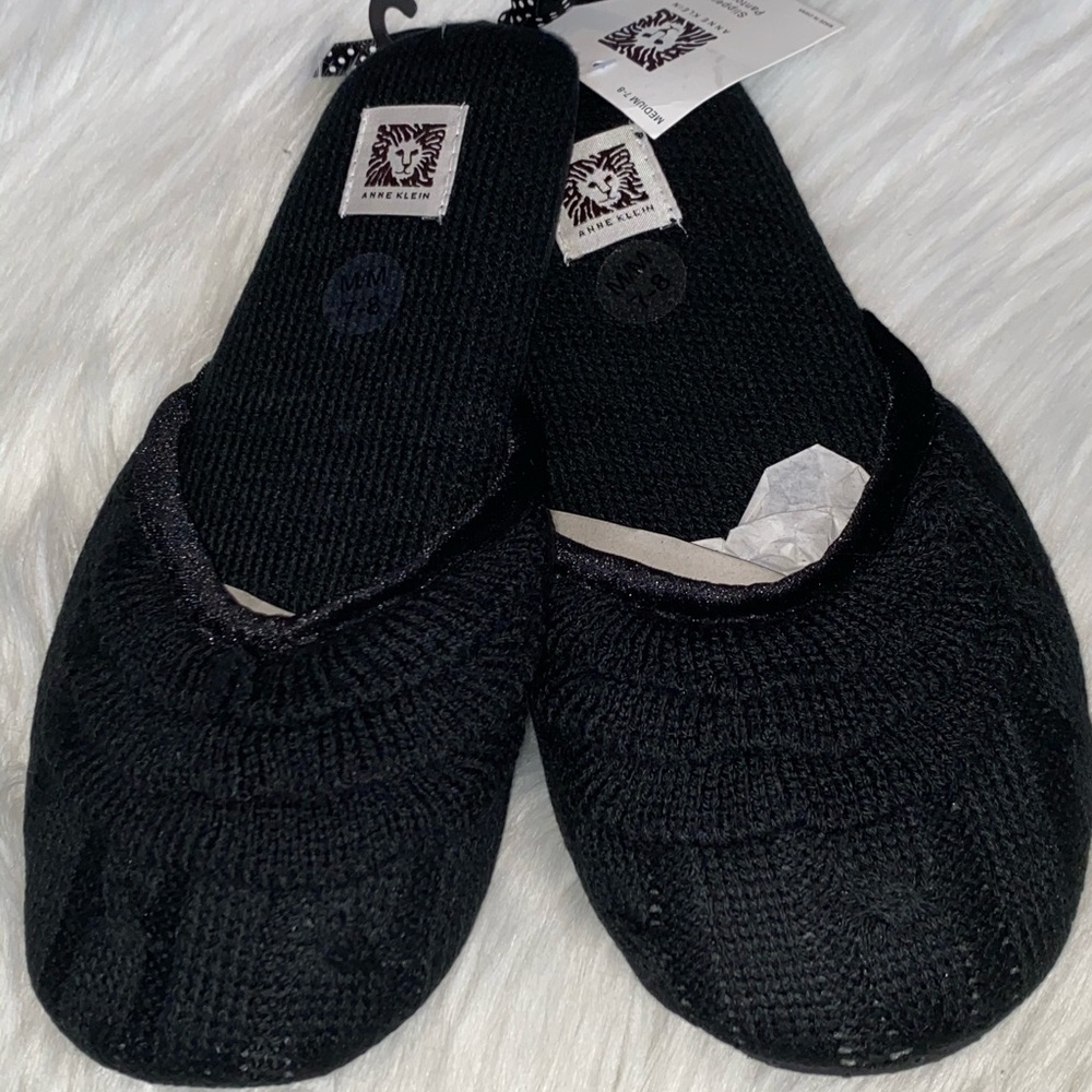 Anne klein knitted slippers size M